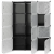 Пластикова складна шафа Storage Cube Cabinet «МР 312-62» Чорна
