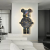 Годинник настінний DIY Bearbrick "Космічний ведмідь" з LED-підсвіткою 60×31 см - Зображення 2