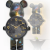 Годинник настінний DIY Bearbrick "Космічний ведмідь" з LED-підсвіткою 60×31 см - Зображення 3