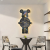 Годинник настінний DIY Bearbrick "Космічний ведмідь" з LED-підсвіткою 60×31 см - Зображення 4