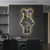 Годинник настінний DIY Bearbrick "Космічний ведмідь" з LED-підсвіткою 60×31 см - Зображення 6